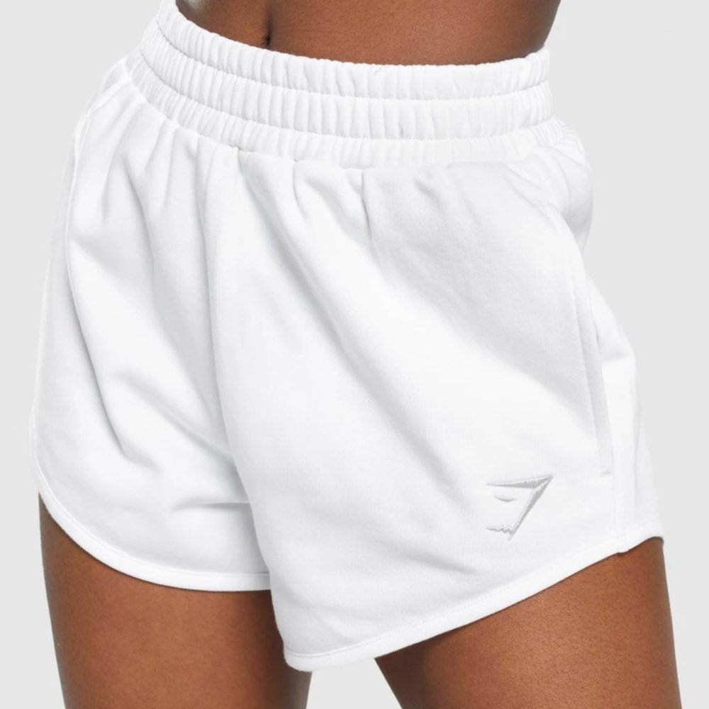 NEW Gymshark training sweat shorts white Small
